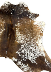 Salt Pepper Tri-Color Cowhide Rug (Size: 240 X 210 CM) CHR1910