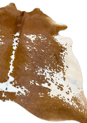 Salt Pepper Brown & White Cowhide Rug (Size: 230 X 210 CM) CHR1901