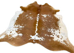 Salt Pepper Brown & White Cowhide Rug (Size: 230 X 210 CM) CHR1901