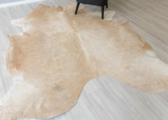 (Rare) Palomino Cowhide Rug (Size: 260 X 220 CM) CHR2386