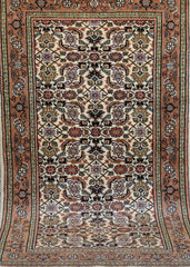 Oriental Agra Hand-Knotted Wool Small Hallway Runner Rug