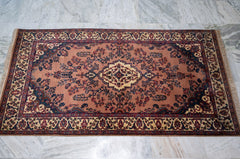 Oriental Agra Hand-Knotted Wool Small Hallway Runner Rug