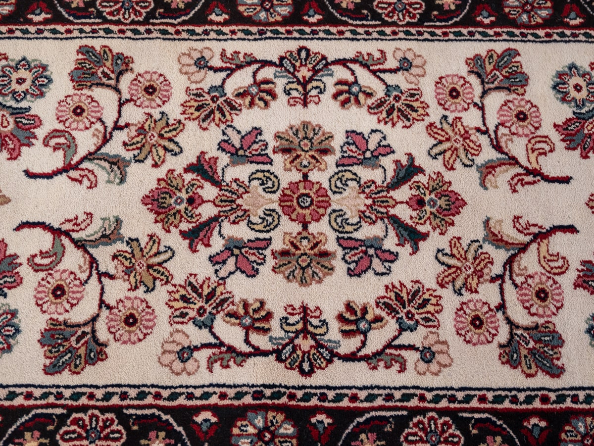 Oriental Agra Hand-Knotted Wool Hallway Runner Rug