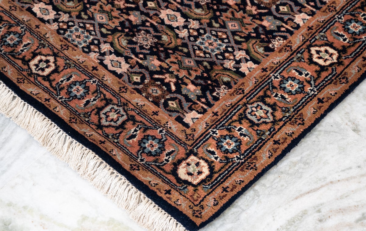 Oriental Agra Hand-Knotted Wool Small Hallway Runner Rug