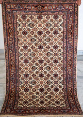 Oriental Agra Hand-Knotted Wool Small Hallway Runner Rug