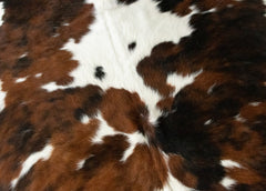 Exotic Tricolor Cowhide Rug (Size: 190 X 180 CM)