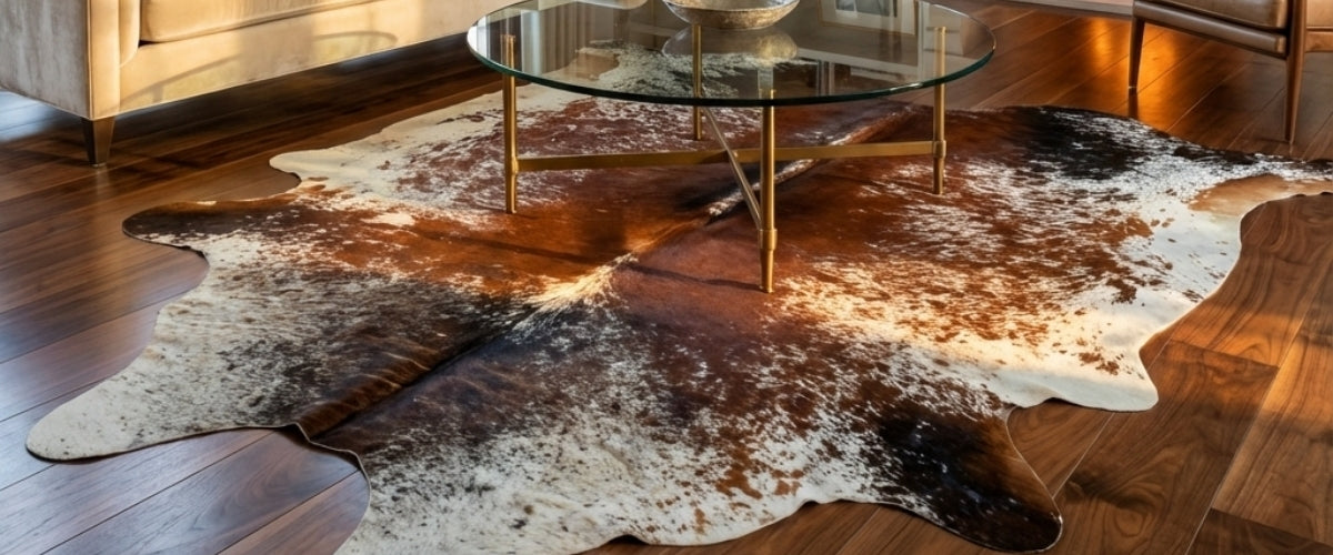Extra large cowhide rugs with natural patterns for Australian homes, premium oversized cowhide floor rugs