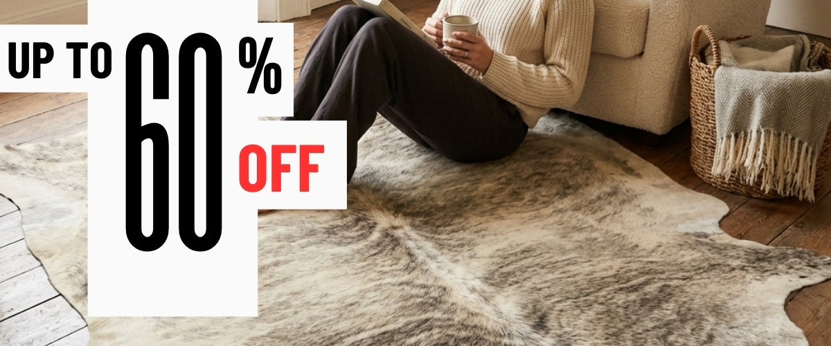 Genuine cowhide rugs Australia – natural Brazilian cowhide rug for living room