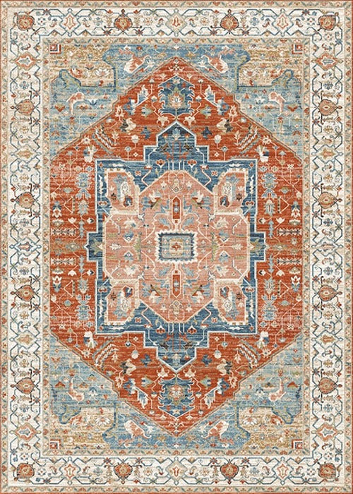 Multi-Colour Vintage Area Rug