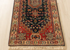 Authentic Wool Hand-Knotted Hallway Runner Rug – 76 x 240 cm