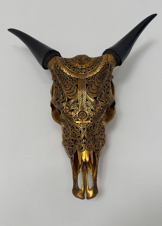 Authentic Cow Hand Carved Skull