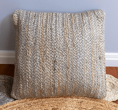 Trout Grey Jute Cushion