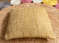 Yellow Jute Cushion