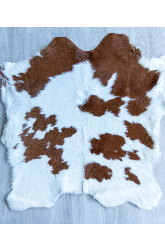 Calfskin - Brown & White