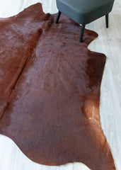 Natural Brown Cowhide Rug (Size: 240 X 210 CM) CHR1912