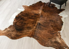 Dark Brindle Cowhide Rug (Size: 230 X 200 CM) CHR2530