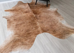 Light Brindle Cowhide Rug (Size: 260 X 230 CM) CHR2539