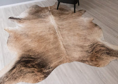 Light Brindle Cowhide Rug (Size: 270 X 230 CM) CHR2541
