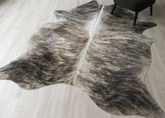 (Rare) Grey Brindle Cowhide Rug (Size: 230 X 200 CM) CHR2548