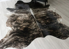 (Rare) Grey Brindle Cowhide Rug (Size: 250 X 220 CM) CHR2550