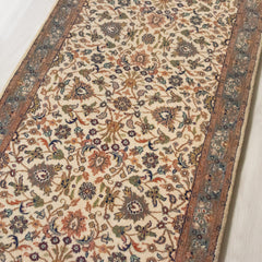 Oriental Agra Hand-Knotted Wool Hallway Indian Runner Rug 85 x 250 CM