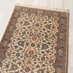 Oriental Agra Hand-Knotted Wool Hallway Indian Runner Rug 85 x 250 CM