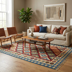 Diamond Cross Kilim Rug