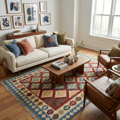 Diamond Cross Kilim Rug