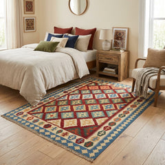 Diamond Cross Kilim Rug