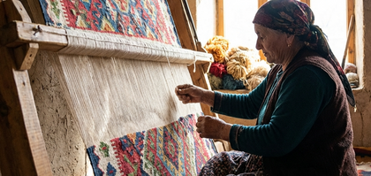 
Handwoven wool kilim rug Australia