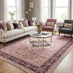 Pink Vintage Area Rug