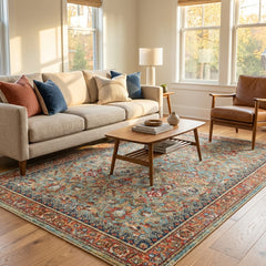 Multi-Colour Vintage Area Rug