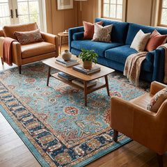 Blue Vintage Area Rug