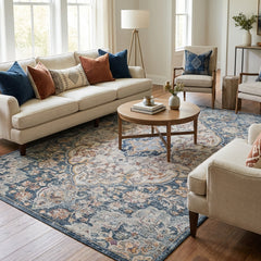 Multi-Colour Vintage Area Rug