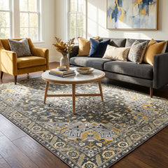 Grey Vintage Area Rug