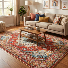 Multi-Colour Vintage Area Rug