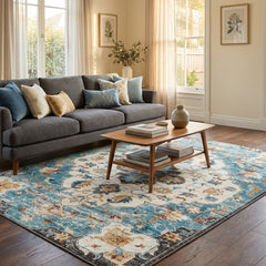 Multi-Colour Vintage Area Rug
