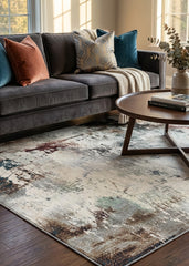 Multi-Colour Modern Style Area Rug