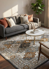 Multi-Colour Vintage Area Rug