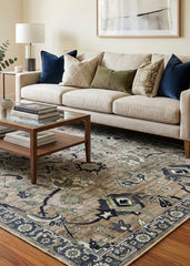 Multi-Colour Vintage Area Rug
