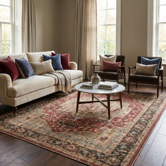 Multi-Colour Vintage Area Rug