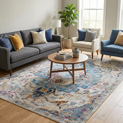 Vintage Multi-Colour Area Rug