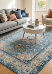 Blue Vintage Area Rug