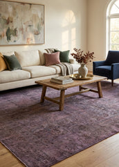 Vintage Overdyed Tabriz Hand-Knotted Wool Persian Rug (Size: 280 X 365 CM)