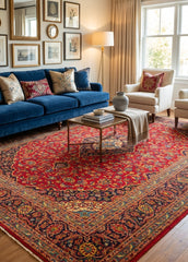 Vintage Ardakan Hand-Knotted Wool Persian Rug (Size: 300 X 385 CM)