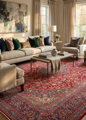 Vintage Ardakan Hand-Knotted Wool Persian Rug (Size: 285 X 370 CM)
