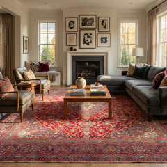 Vintage Ardakan Hand-Knotted Wool Persian Rug (Size: 285 X 370 CM)