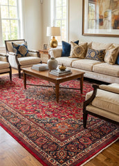 Vintage Khorasan Hand-Knotted Wool Persian Rug (Size: 295 X 390 CM)