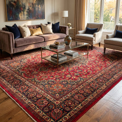 Vintage Khorasan Hand-Knotted Wool Persian Rug (Size: 295 X 390 CM)