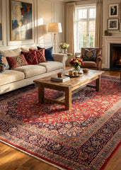 Vintage Ardakan Hand-Knotted Wool Persian Rug (Size: 300 X 430 CM)